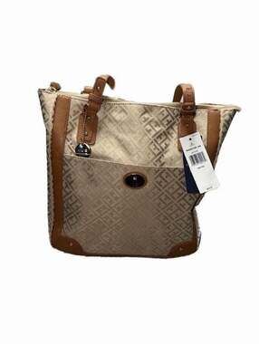 Tommy Hilfiger Monogram Jacquard Zip Tote Bag, One Size